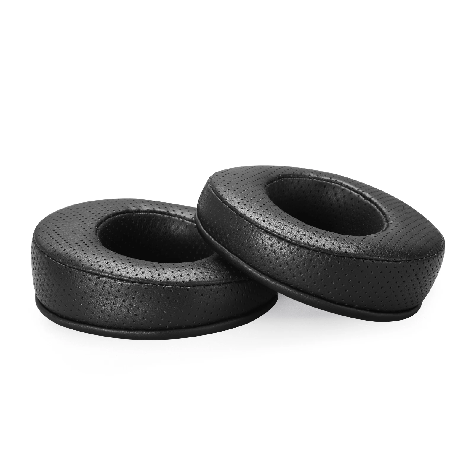 Almohadillas perforadas de piel de oveja de 11cm, almohadillas angulares para auriculares Fostex TH-600 TH-900 Denon AH-D2000 FiiO FT1 PRO y ZMF