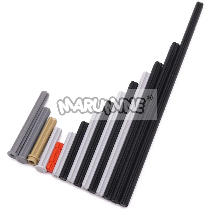 Bloques de tecnología MOC de 120 Uds., varillas de eje transversal, accesorios de ladrillos de alta tecnología compatibles con 32062 4519 24316 6587 87083 3706