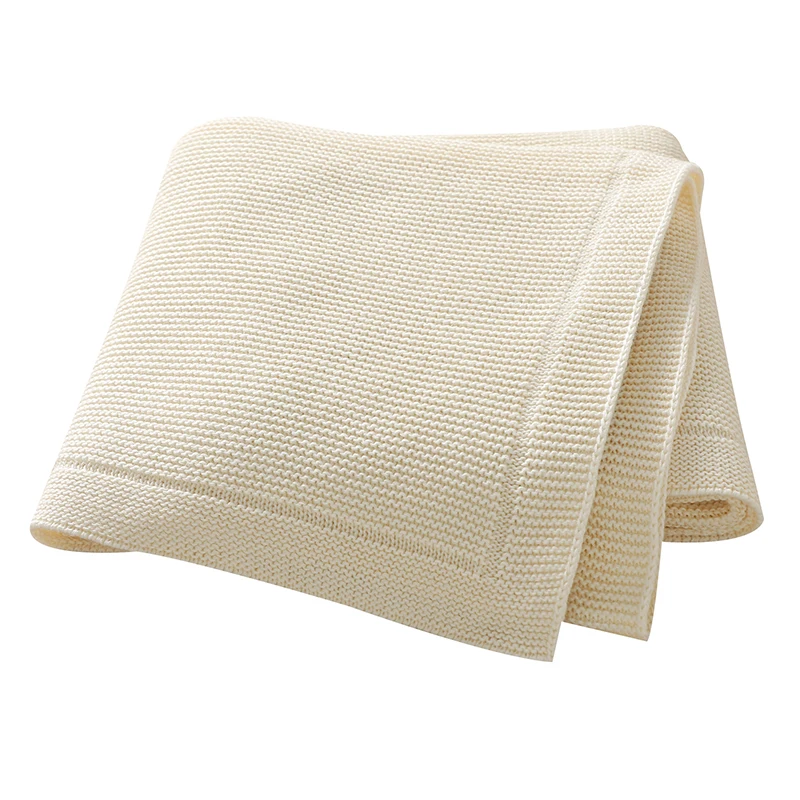 Mantas para bebé de 100x80cm de punto de algodón para recién nacidos, niños y niñas, cochecito de cama, edredones envolventes, esteras receptoras súper suaves para niños pequeños