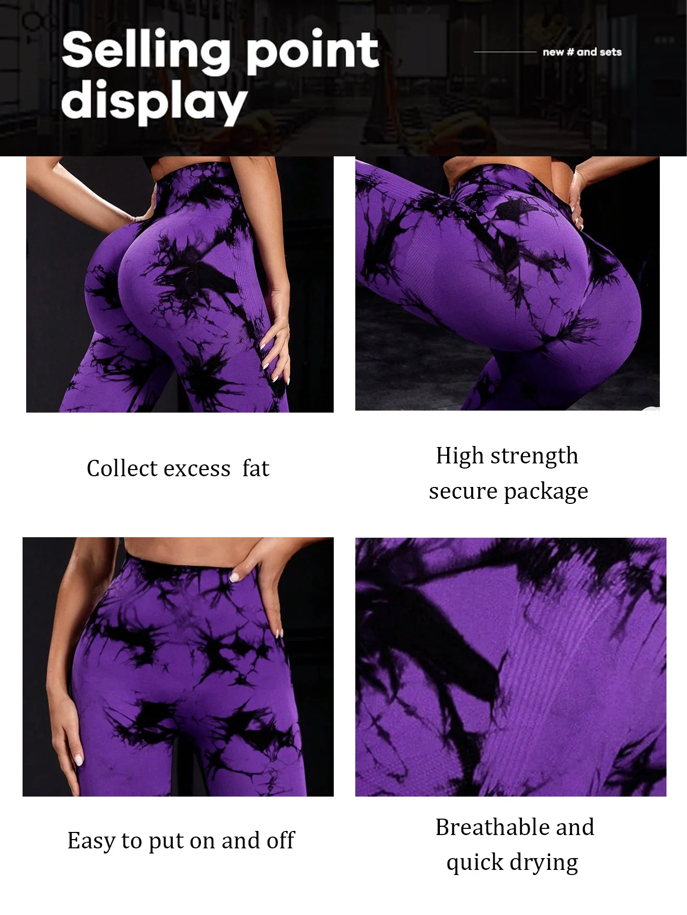 CZGUKE Woma Yoga Leggings de Yoga Tie Dye de Moda, Sin Costuras, de Alta Elasticidad, Control de Abdomen, Leggings de Gimnasio, Leggings Tie Dye Sin Costuras, Novedad 2023