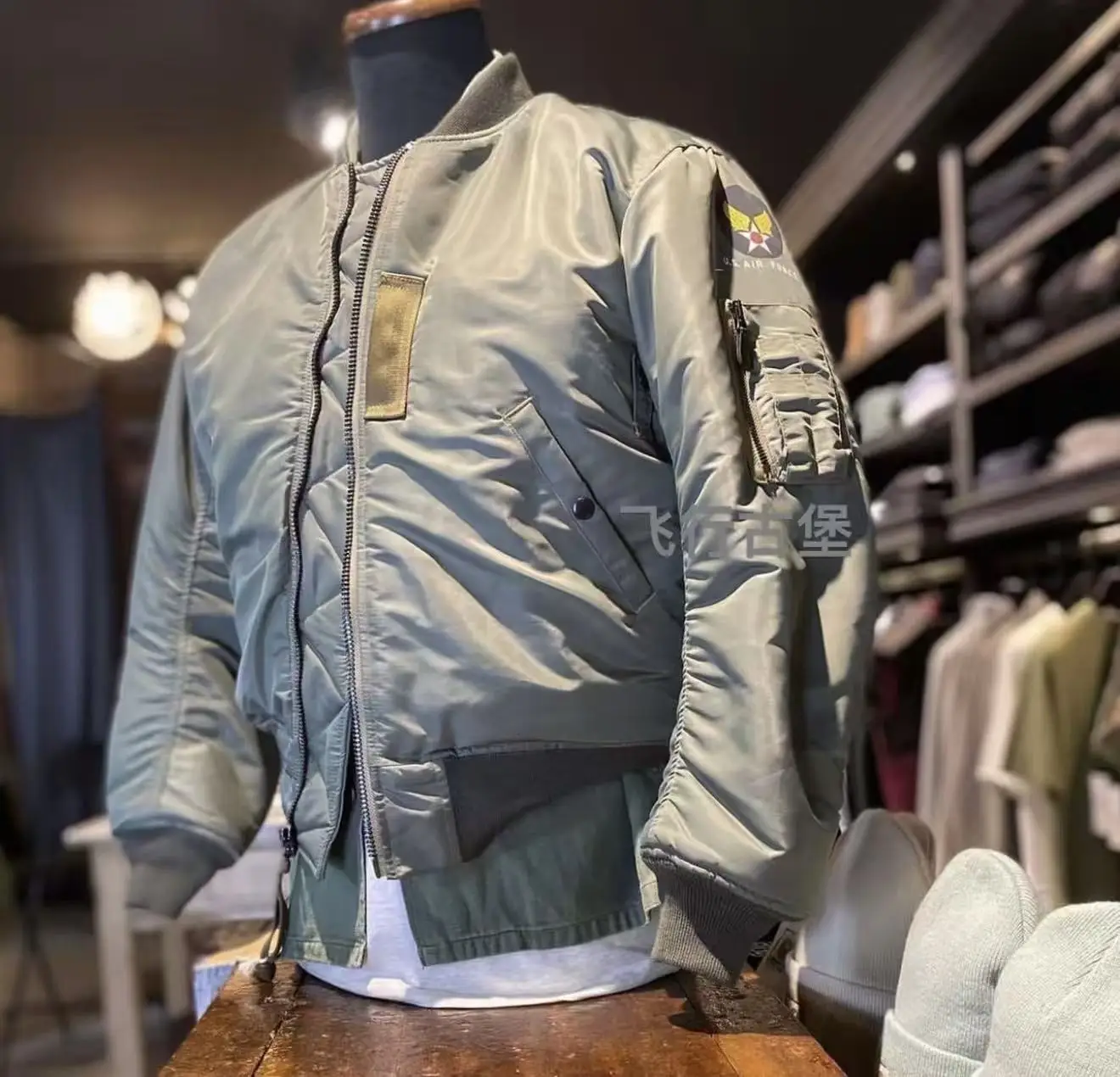 Réplica Perfecta de la Chaqueta de Vuelo Clásica MA-1, Chaqueta Bomber Unisex de Alta Calidad, Acolchada de Algodón, para Parejas, Primavera/Otoño