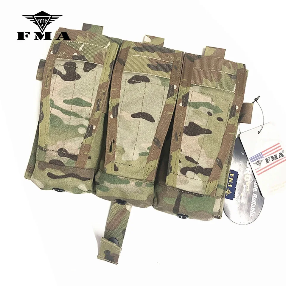 FMA M4 5,56 bolsa para revistas tríada MC Airsoft bolsa táctica Mag para chaleco táctico AVS JPC chaleco Molle Panel frontal