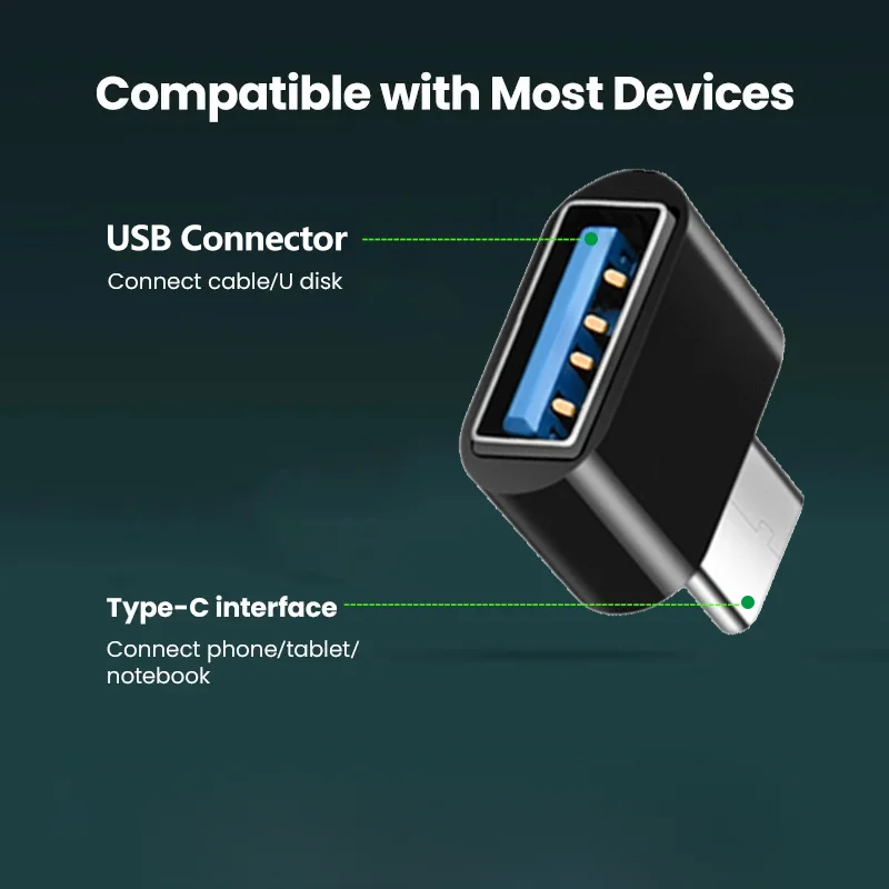 Adaptador tipo C a USB 3,0 USB-C 3,1 macho OTG A conector de datos hembra para MacBook Pro iPad Mini 6/Pro MacBook Air dispositivos tipo C
