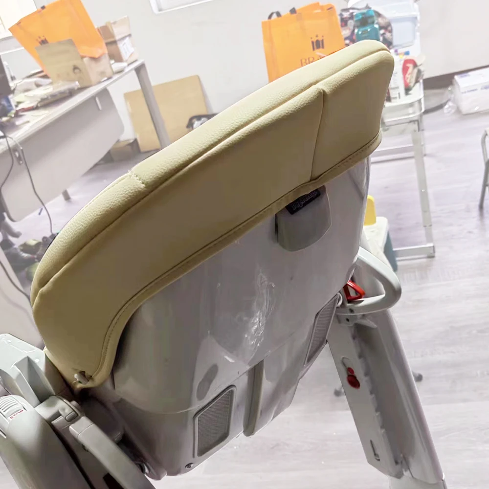 Cojín para asiento de trona de bebé, funda de cuero PU para silla de cena serie Peg perego Tatamia, accesorios para bebé de tamaño personalizado