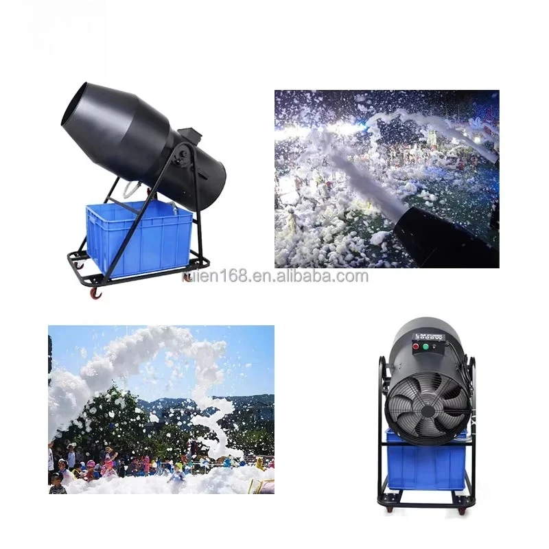Máquina de espuma para fiestas con efecto de escenario de boda, 3000W, plegable, para interiores y exteriores, cañón de espuma, discoteca, DJ, fiesta.