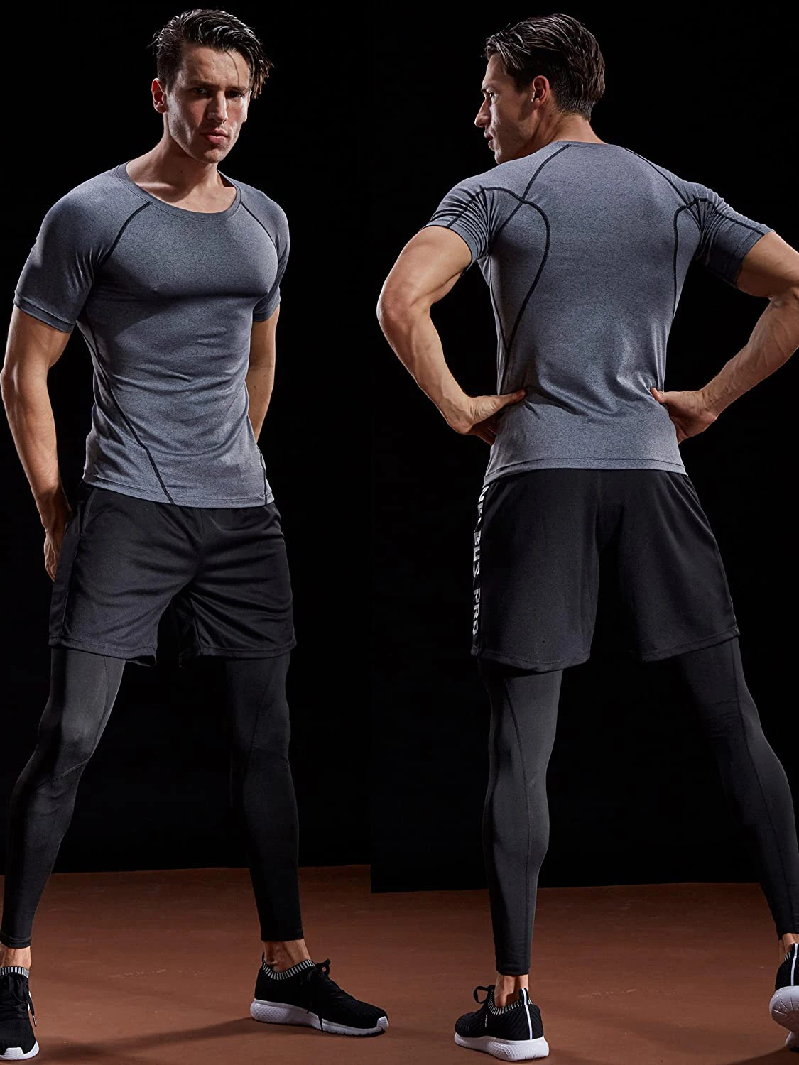 Camiseta de Compresión 2026 para Hombre, Ropa Deportiva de Verano, Camiseta para Correr, Elástica, de Secado Rápido, Camisetas Deportivas, Camisetas para Gimnasio y Entrenamiento