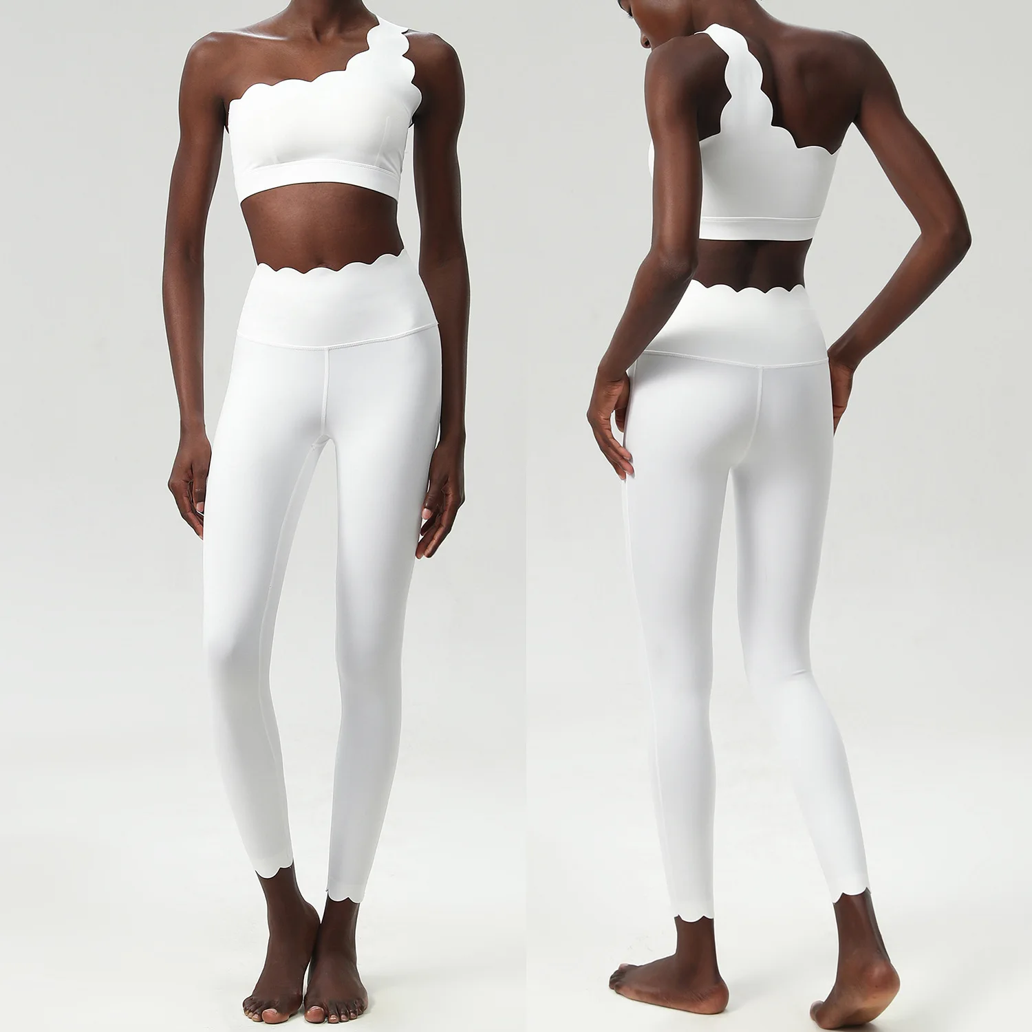 Conjunto de Yoga de Dos Piezas para Mujer, Ropa Deportiva Elástica, Suave, Transpirable y de Secado Rápido para Gimnasio y Running