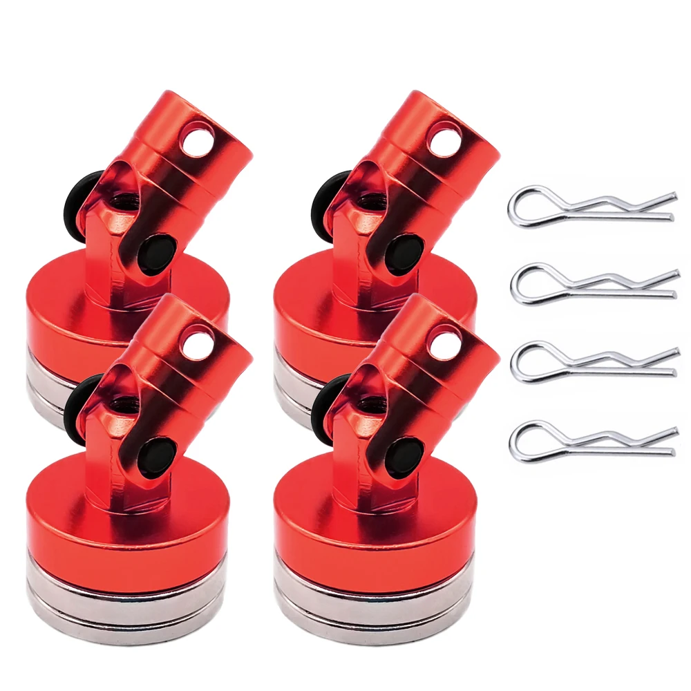 1 juego de Carcasas Magnéticas Fuertes para Columna de Carrocería de Coche RC de Derrape a Control Remoto, para Modelos a Escala 1/10 TT01 TT02