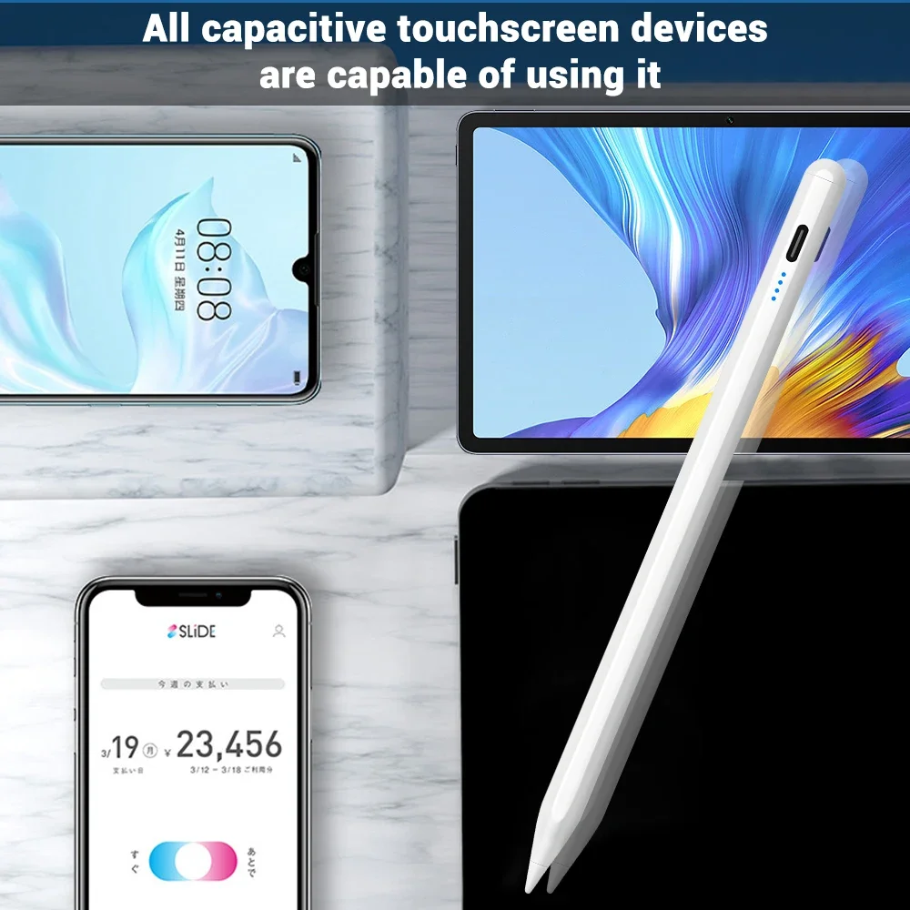 Lápiz óptico Universal para tableta, funda de lápiz táctil para iPad, Huawei, Lenovo, Samsung, Xiaomi, Redmi, Honor, Oppo, Vivo, con caja