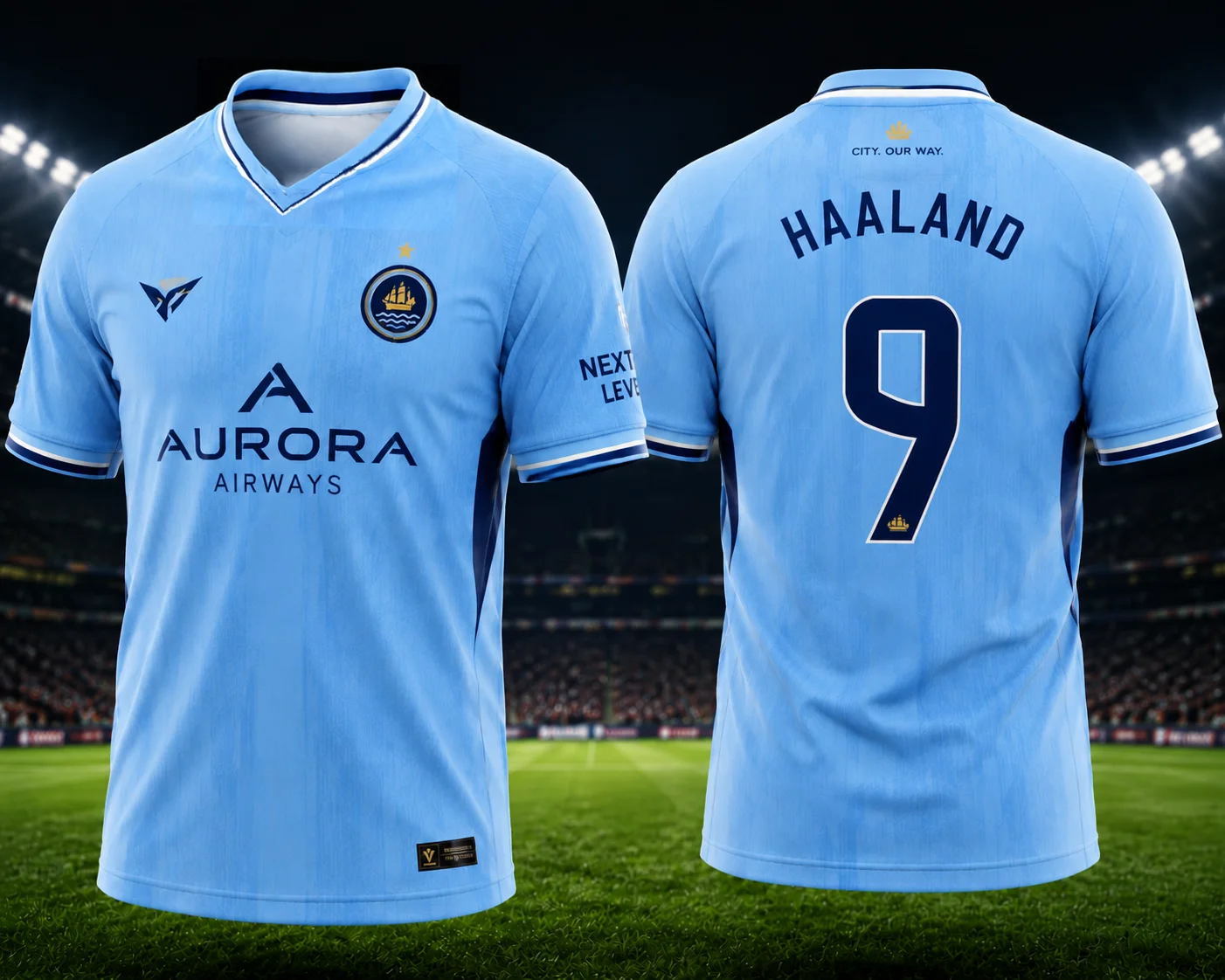 Haaland No. Camiseta de Fútbol Azul Cielo para Hombres y Mujeres Aficionados, Camiseta Deportiva para Motociclismo, Regalo para Aficionados al Fútbol
