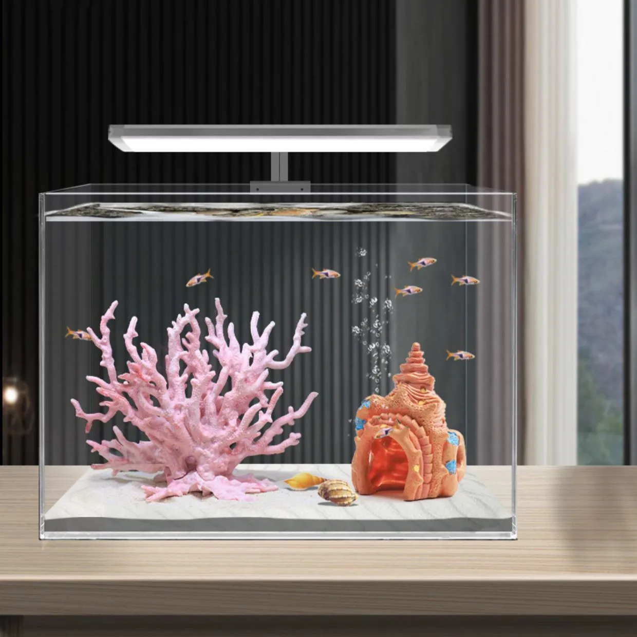 Pecera Aquascape simulación Coral planta de agua resina Coral falso decoraciones de acuario marino duro adornos de Coral muerto submarino