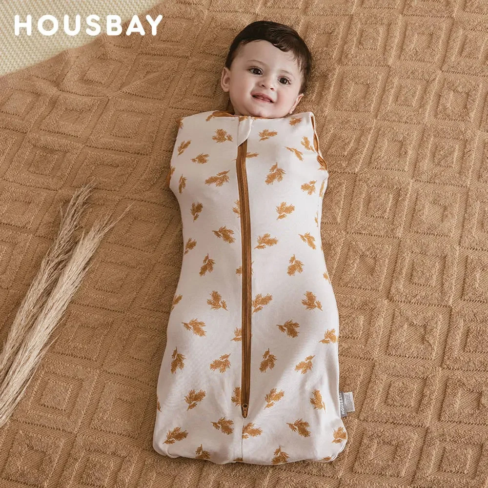 Saco de dormir para bebé recién nacido, saco de dormir sin mangas, fino de verano, 100% algodón, suave, bolsa para cambiar pañales con cremallera de 2 vías