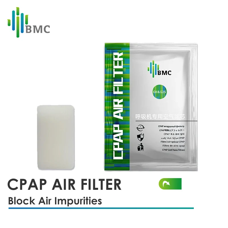 Filtro de aire BMC para máquina GII G2S CPAP, limpieza de aire respiratorio para dormir, Apnea, antirronquidos