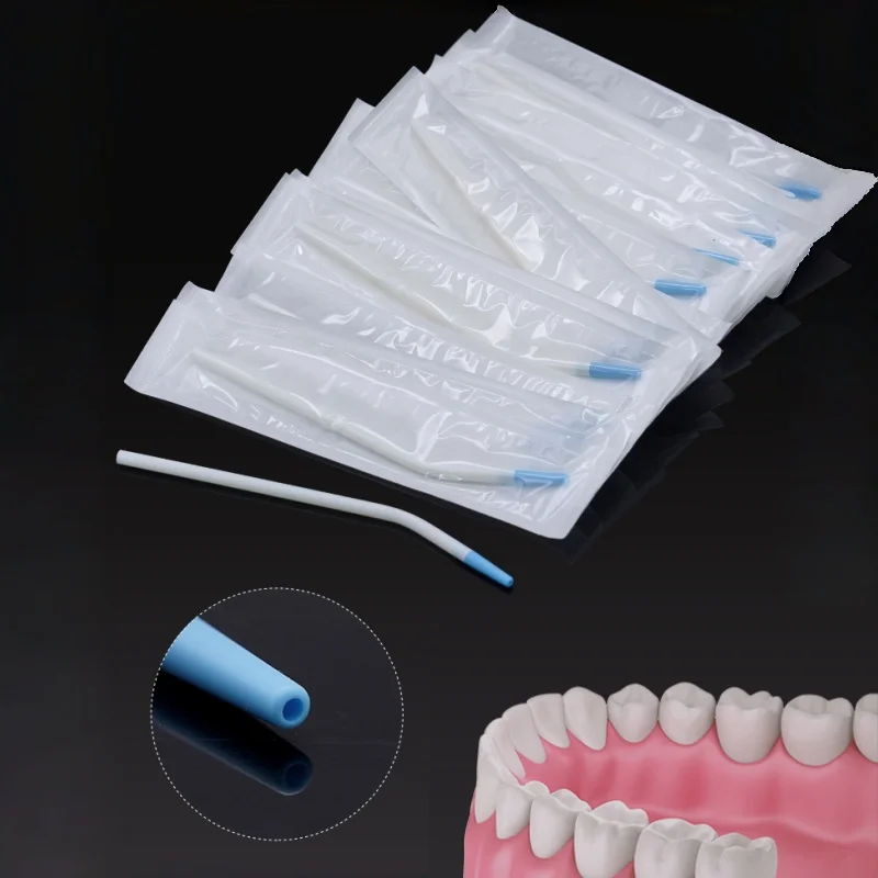 JUMTOP 50 Piezas Puntas de Succión para Aspirador Quirúrgico Dental, Expulsor de Saliva