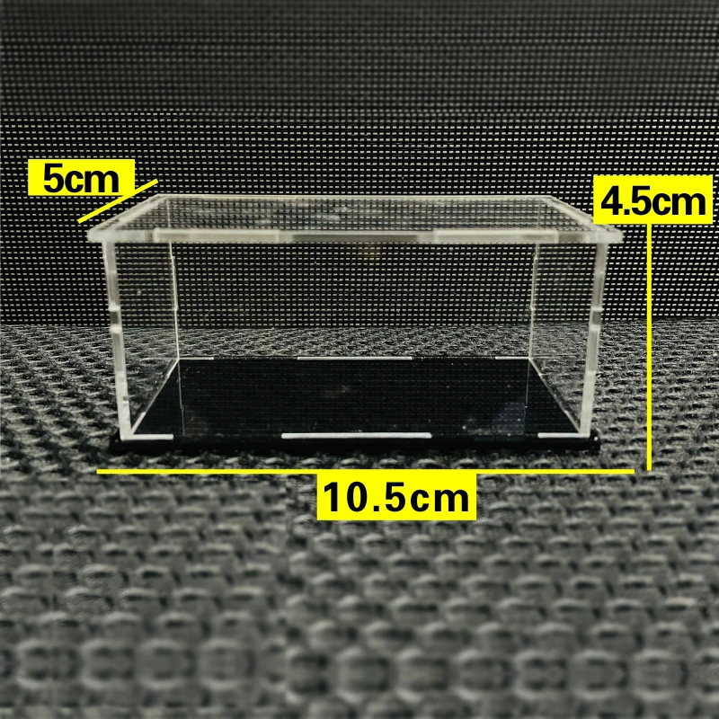 Vitrina de acrílico para coches a escala 1/64, apta para modelos MiniGT y Tomica, requiere ensamblaje, caja expositora para vehículos de juguete.