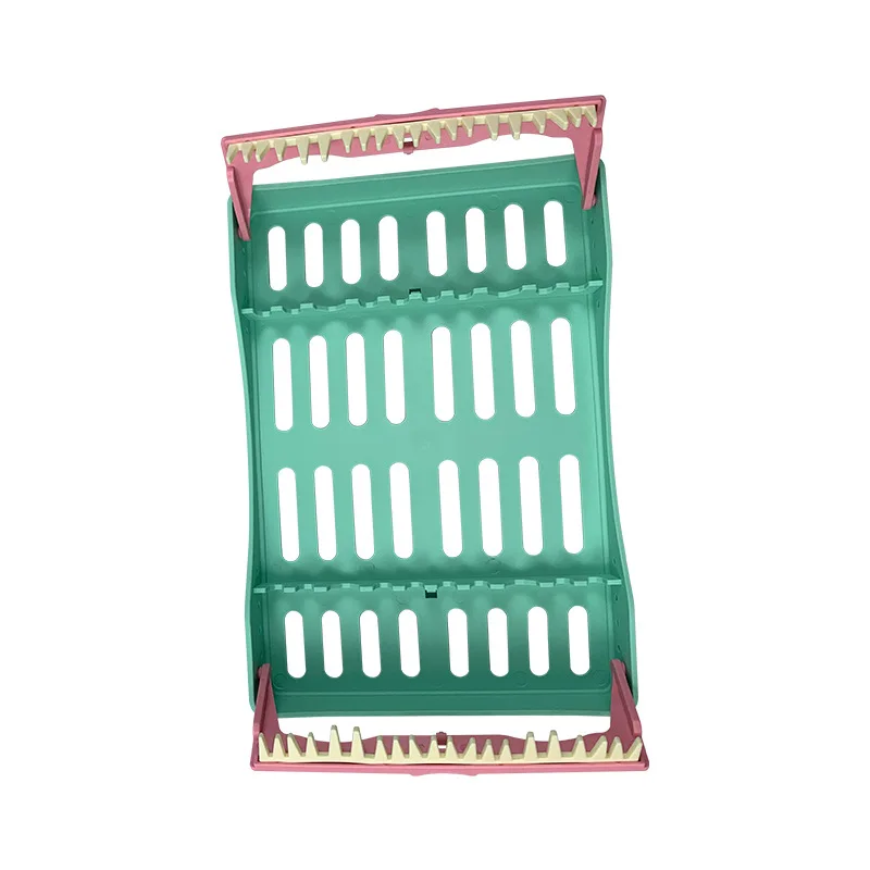 JUMTOP-estante para instrumentos dentales, estuche de colocación para espátulas de resina compuesta, caja de esterilización de Autoclave, soporte de bandeja, herramientas de dentista