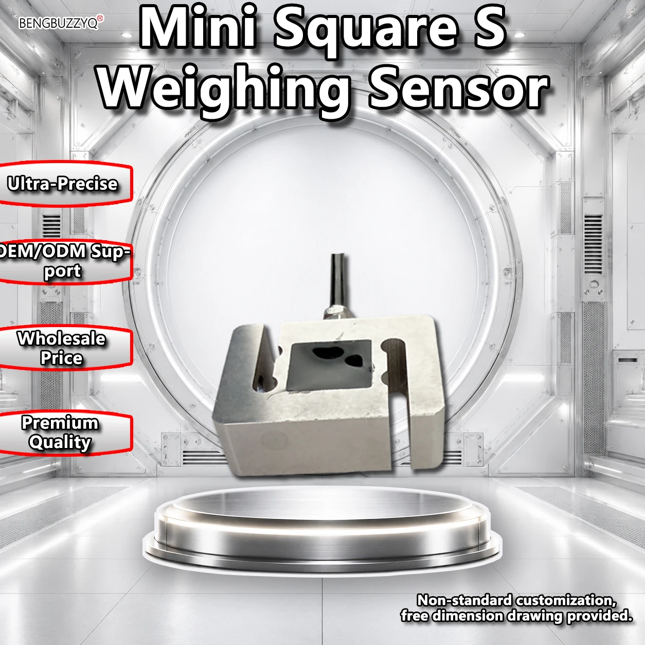 Sensor de Celda de Carga Tipo S en Miniatura de 30 kg, 100 kg, 200 kg, Transductor de Fuerza Bidireccional de Tensión y Compresión, Grado Profesional