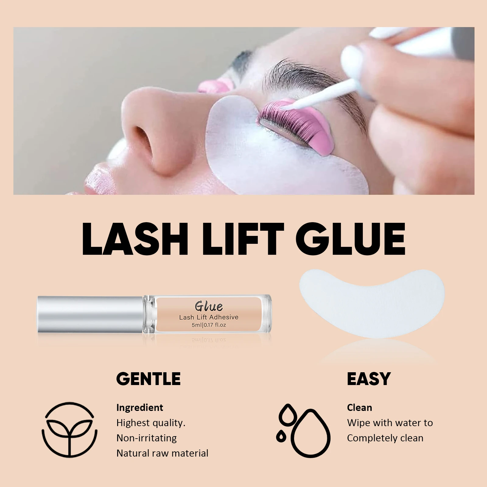 Libeauty-Kit de tinte para levantamiento de pestañas y cejas, juego de levantamiento de pestañas, laminación de cejas, herramientas de maquillaje para ojos de 5 a 8 semanas