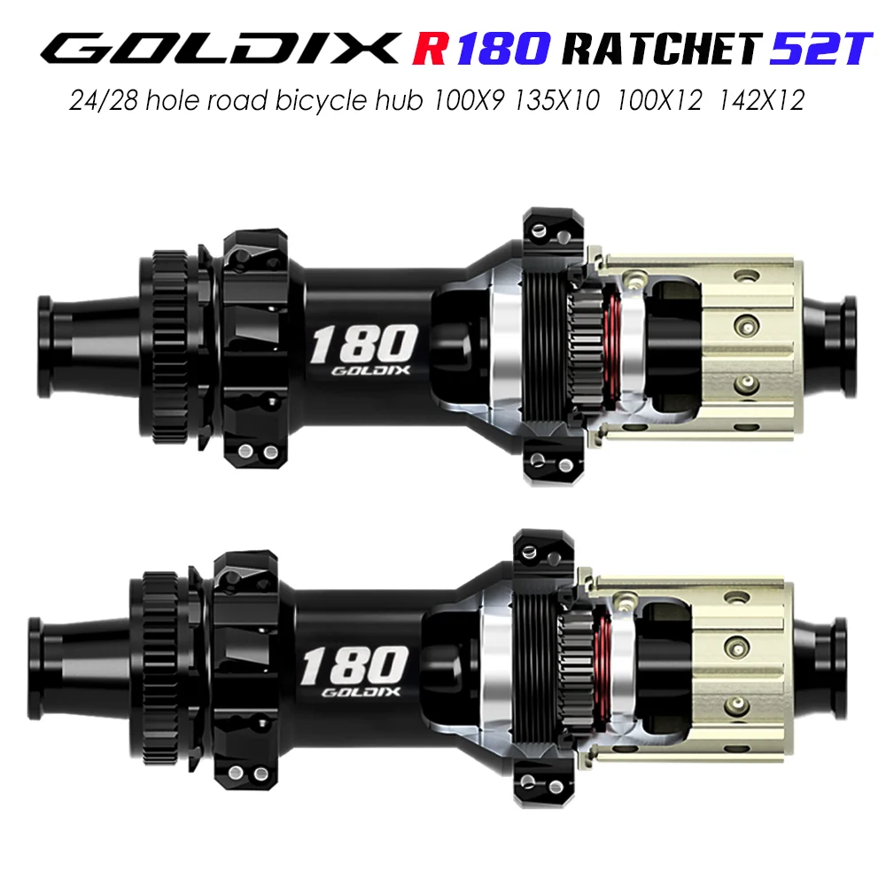GOLDIX M180 MTB BOOST Hub disco de bloqueo central 28H EXP trinquete 52T montaña XD clase bicicleta Hub para Shimano SRAM 11 12 velocidades