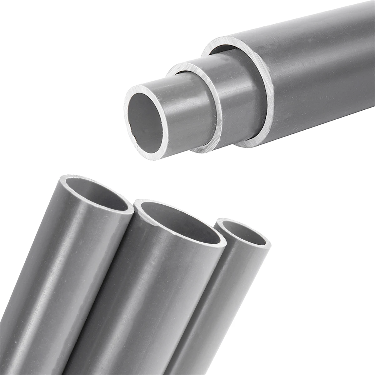 O.D 20mm 25mm 32mm tubo de PVC longitud 48 ~ 50cm tubería de agua riego acuario tanque de agua tubo de suministro de agua accesorios del sistema de drenaje