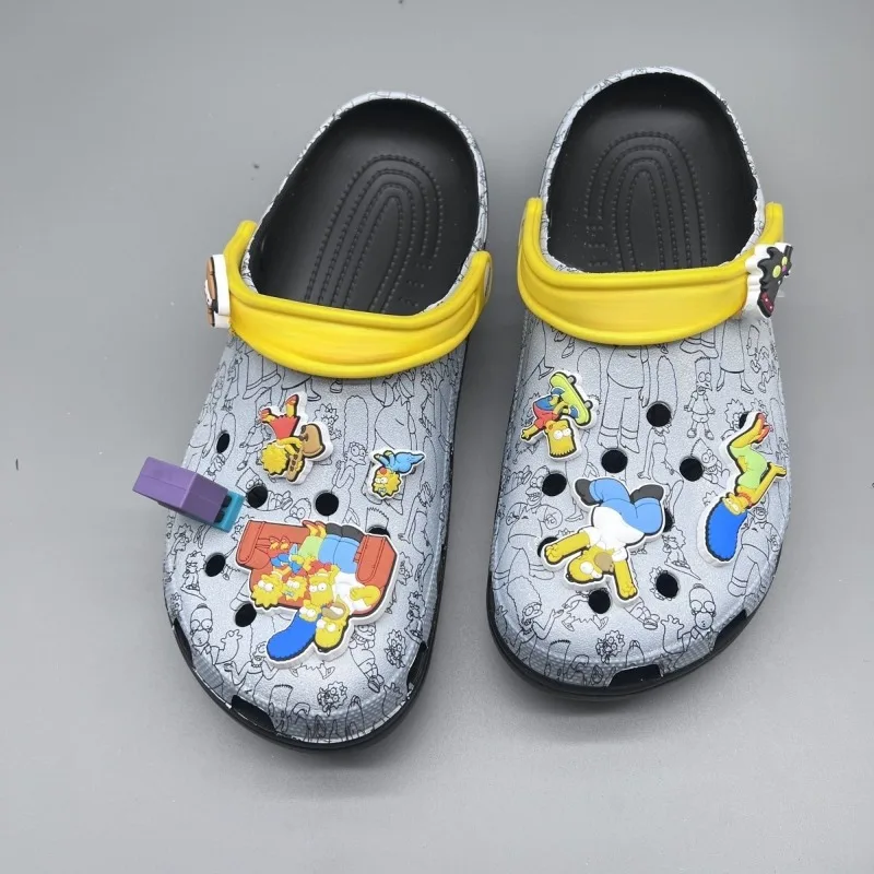 Sandalias de Verano de Anime y Dibujos Animados Los Simpson 2026, Sandalias de Playa Transpirables Antideslizantes para Padres e Hijos