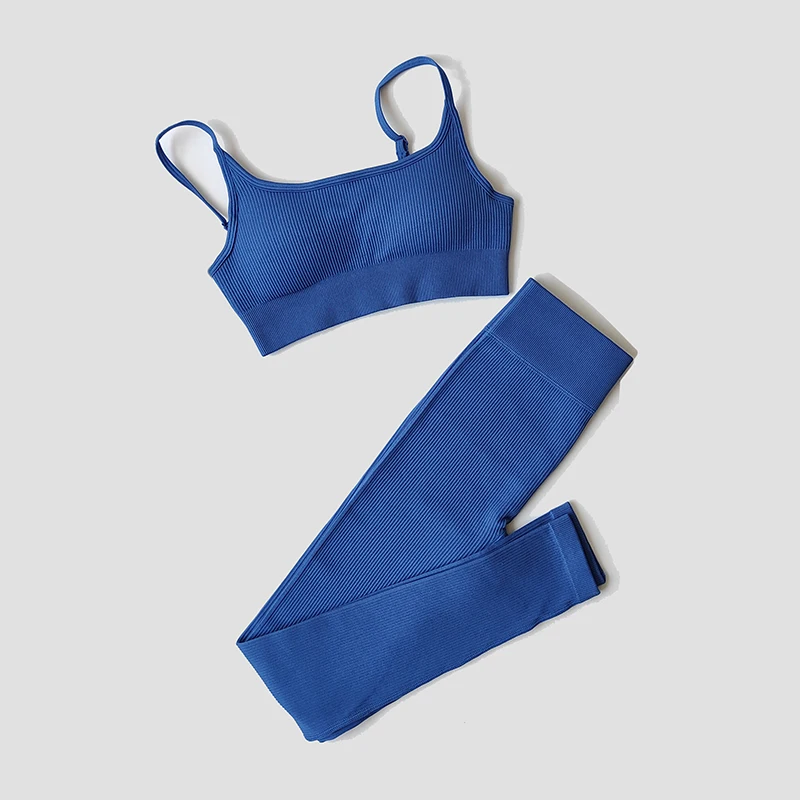WAREBALL-Conjunto de Yoga sin costuras para mujer, ropa deportiva, traje deportivo, ropa de entrenamiento, ropa de gimnasio, Top deportivo, mallas sin costuras de cintura alta