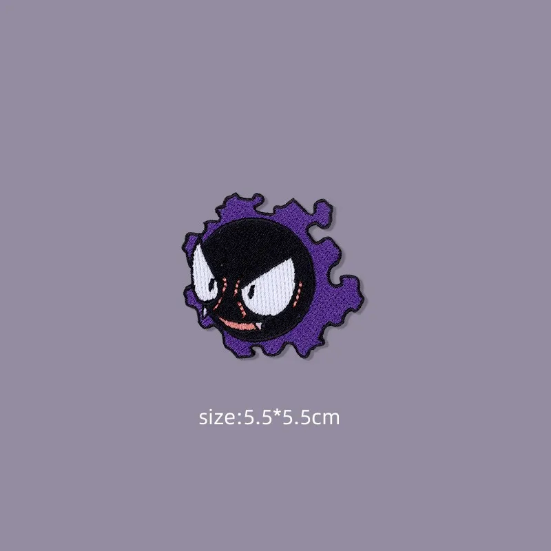 Parche de Gengar de 3 estilos originales, insignia DIY, parche de tela bordado, adorno para ropa, bolsos, chaquetas de plumas y vaqueros, regalo de Navidad