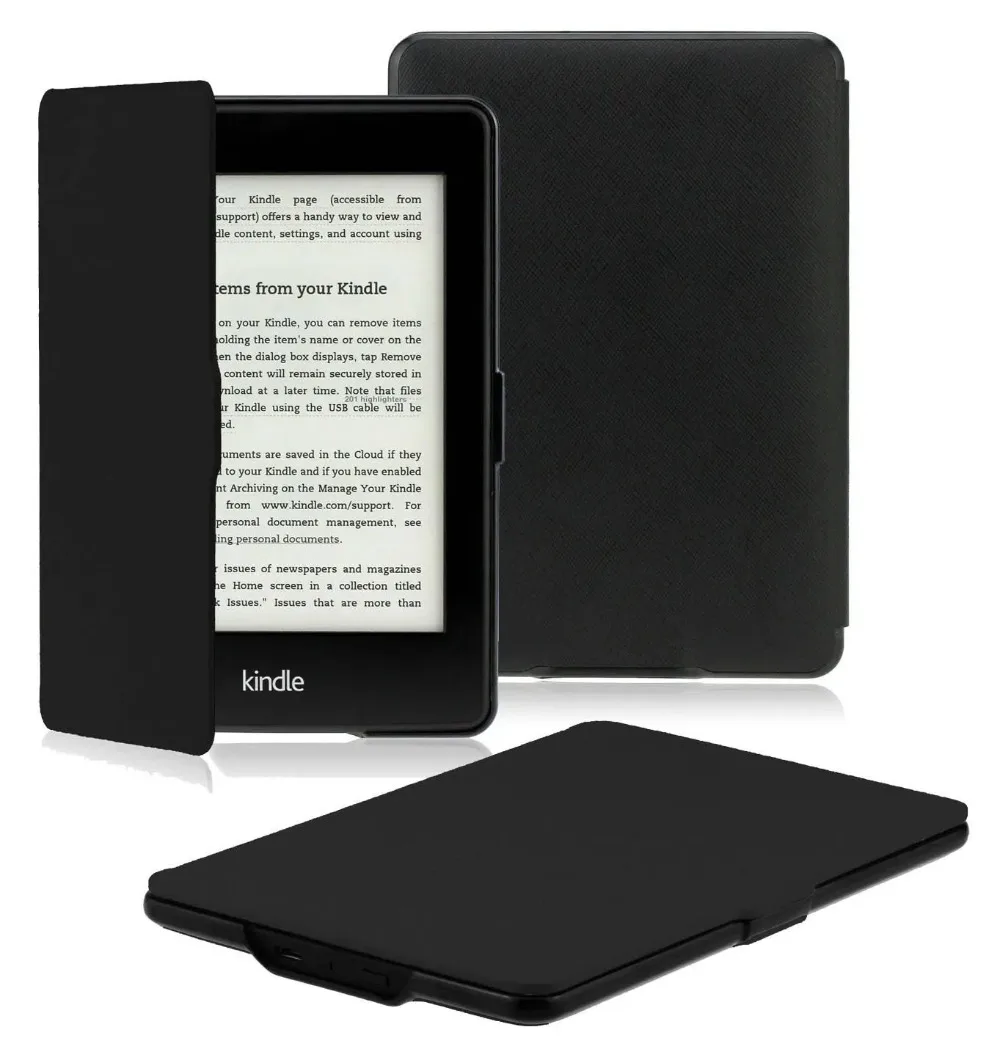 Funda magnética para Kindle Paperwhite 3 2 1 DP75SDI 5a 6a 7a generación 2012/2013/2015/2017 cubierta protectora
