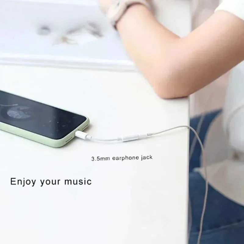 Adaptador de auriculares para iluminación, 1-8 unidades, para IPhone 11, 12, 13, 14 Pro Max, 12Mini, SE, XR, X, 8, 7 + IOS, Cable de Audio AUX con conector de 3,5 Mm