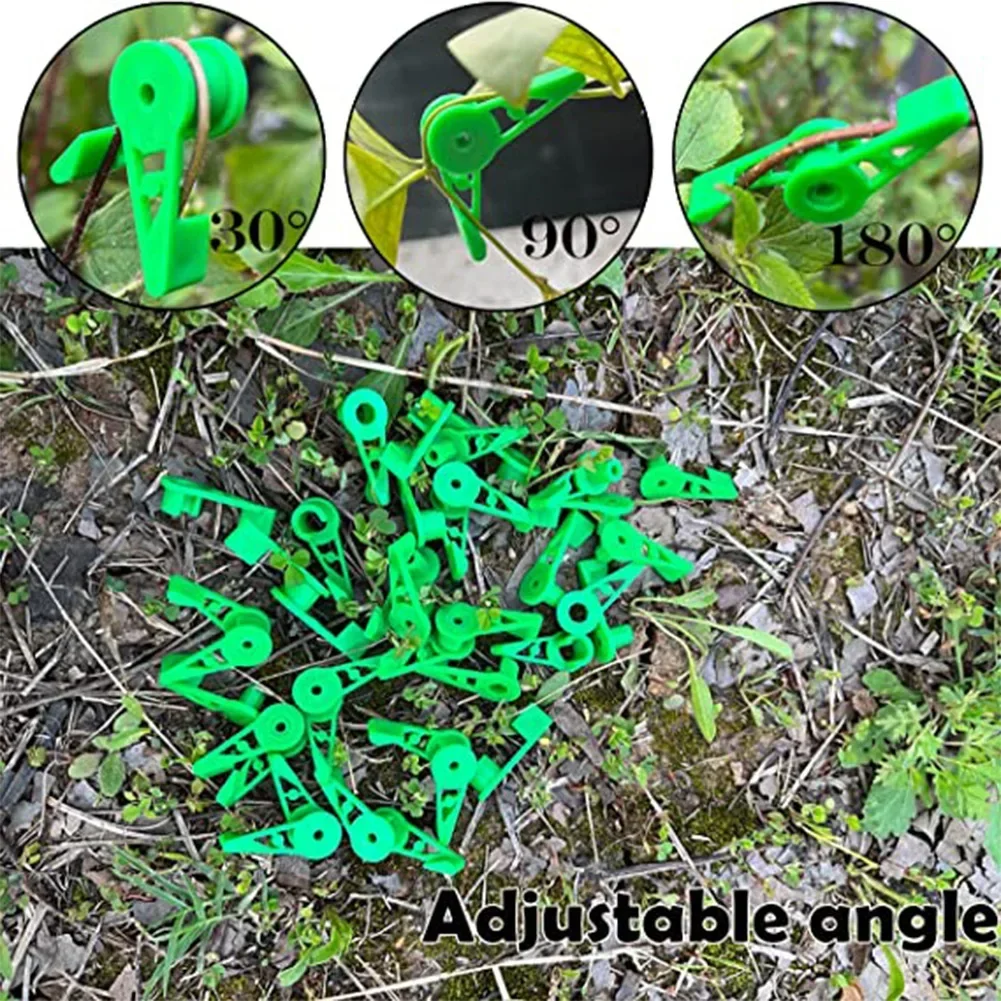 Doblador de ramas de plantas, Clip doblador de plantas ajustable de 360 grados para entrenamiento de plantas de bajo estrés, soporte de jardín, suministros de jardín