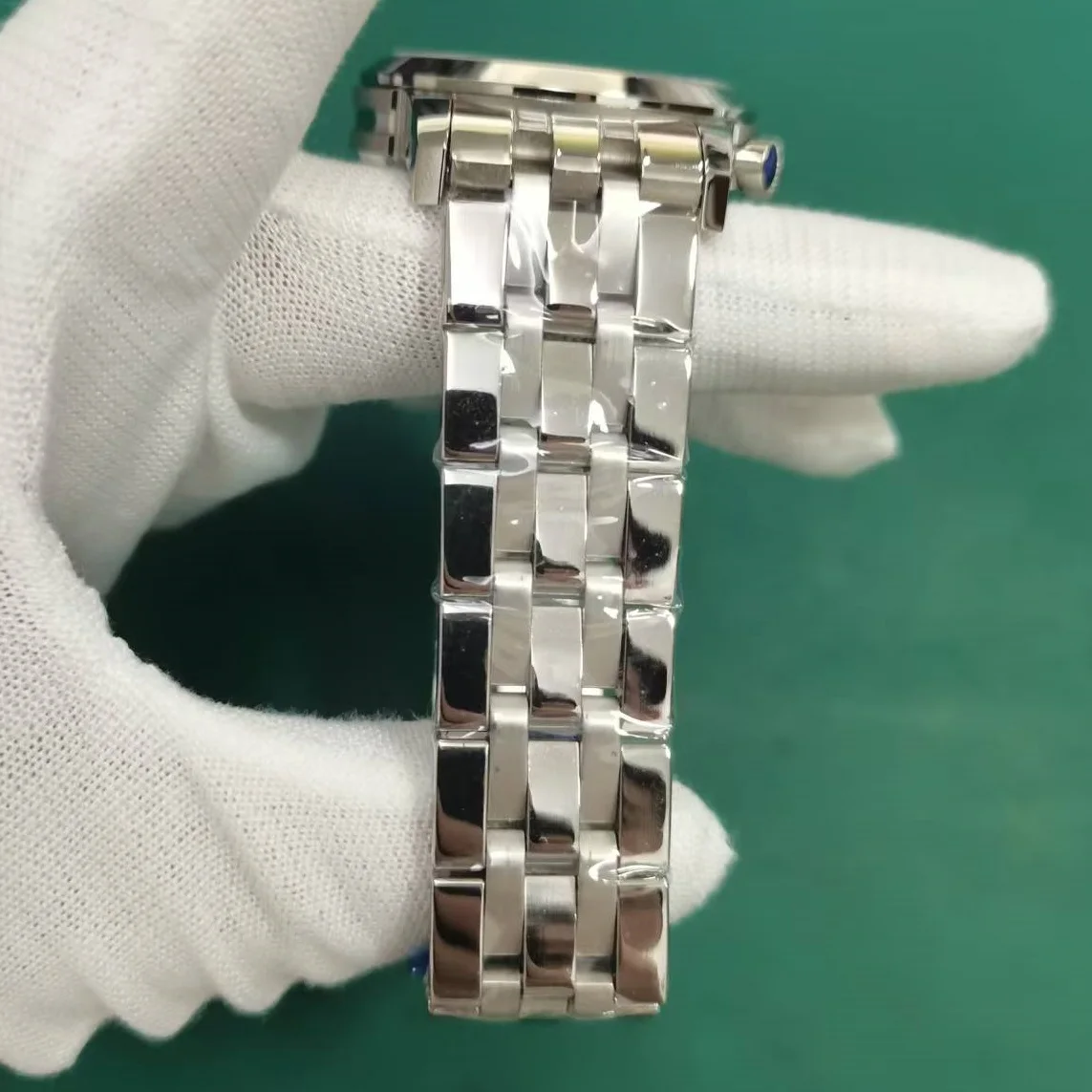Reloj de Hombre de Acero Inoxidable con Cristal de Zafiro, Cuarzo, Cronógrafo, Resistente al Agua 50M, Deportivo, de Lujo, para Negocios, 316L