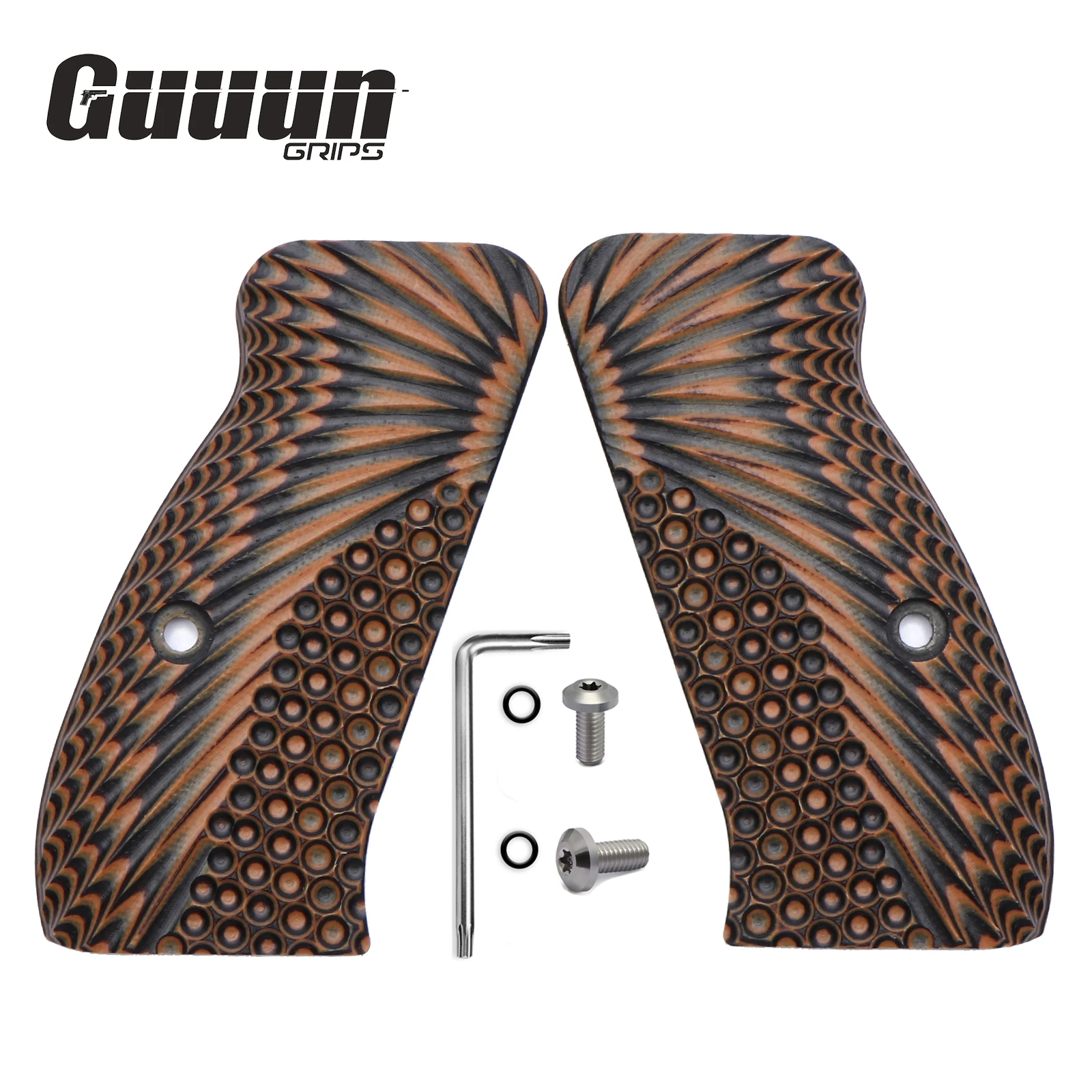 Guuun-empuñaduras compactas G10 CZ 75, Material OPS, textura CZ P-01, CZ 75 D PCR Compact