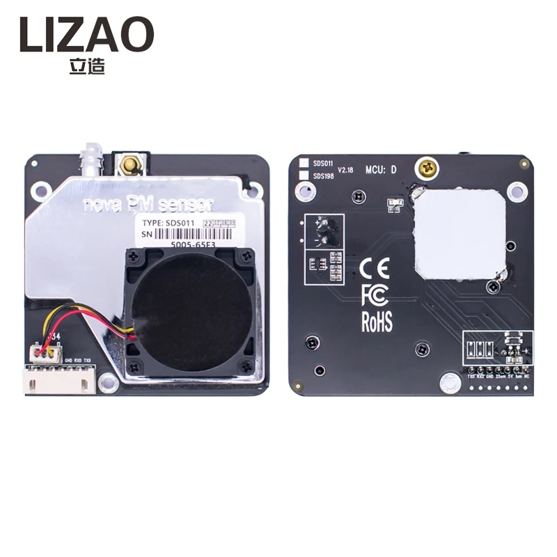 LIZAO SDS011 Módulo Sensor Láser de Alta Precisión PM2.5 con Salida Digital UART, Detector de Partículas de Calidad del Aire