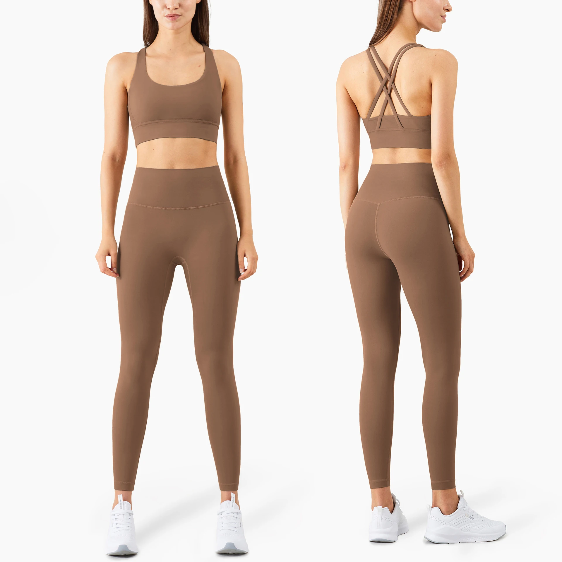 SOISOU, 2 uds., conjunto deportivo de Yoga, chándal para mujer, conjunto de gimnasio y Fitness, mallas para mujer, Sujetador deportivo, ropa deportiva transpirable para mujer