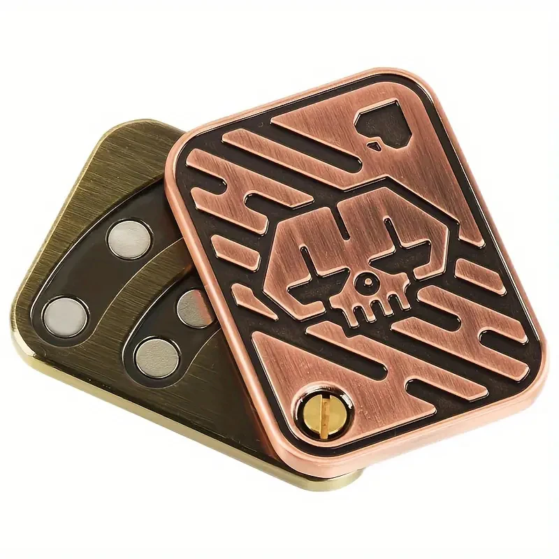 Fidget Spinner AA KK solución giroscópica para la yema del dedo juguete de reducción de presión Push Poker Push Card EDC juguetes de Metal regalos para adultos