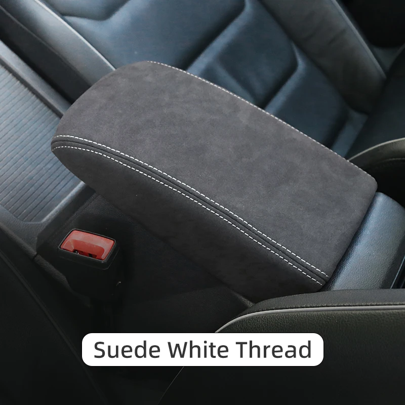 Para Volkswagen VW Tiguan 2023 accesorios 2017 2018 2019 2020 2021 2022 MK2 cubierta protectora de cuero para caja de reposabrazos Central