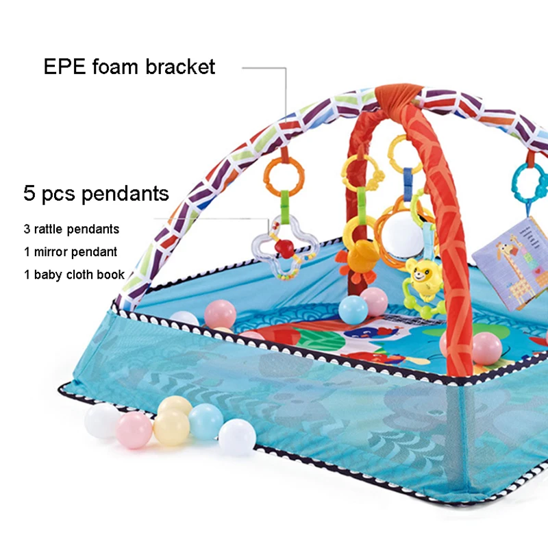 Estructura de Fitness Multifuncional para Niños, Tapete Educativo, Manta para Gatear, Alfombra de Juego Infantil, Tapete de Actividades para Niños, Gimnasio, Juguetes para Bebés, Regalo