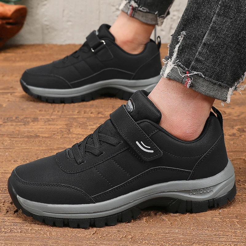 Zapatos de hombre con suela gruesa, antideslizantes, para montañismo, zapatillas ligeras, transpirables, para tenis al aire libre, cómodas zapatillas informales