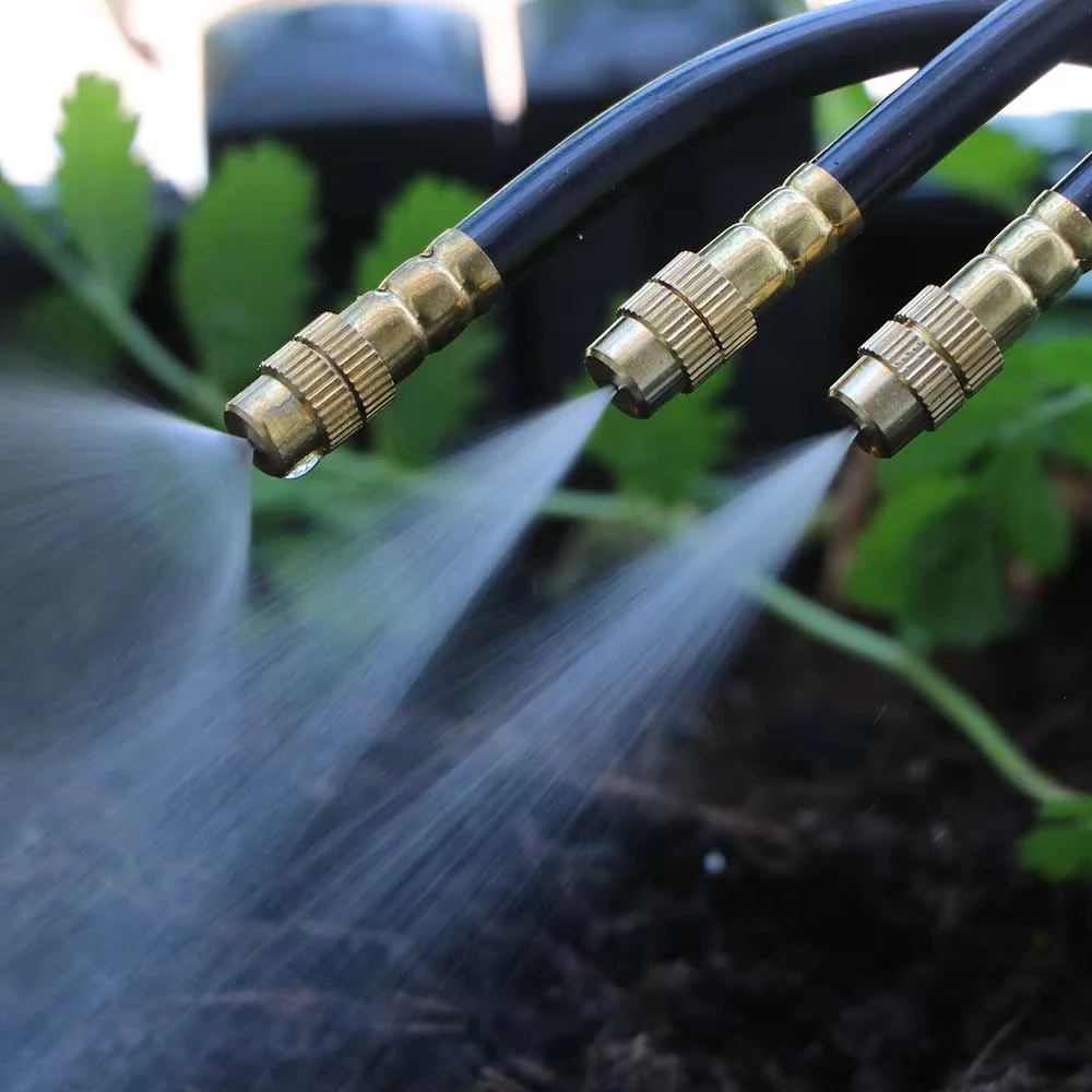 Kit de pulverizador Universal de flexión libre, manguera de 8mm, sistema de enfriamiento de nebulización para Patio, riego por nebulización de plantas de jardín, 30M-5M