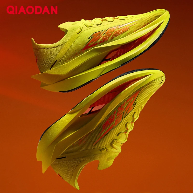 QIAODAN Feiying Plaid 3 Carbon Plate, zapatillas para correr para hombre, zapatillas deportivas para carreras de maratón 2026, zapatillas deportivas con amortiguación de rebote, QDB023262290