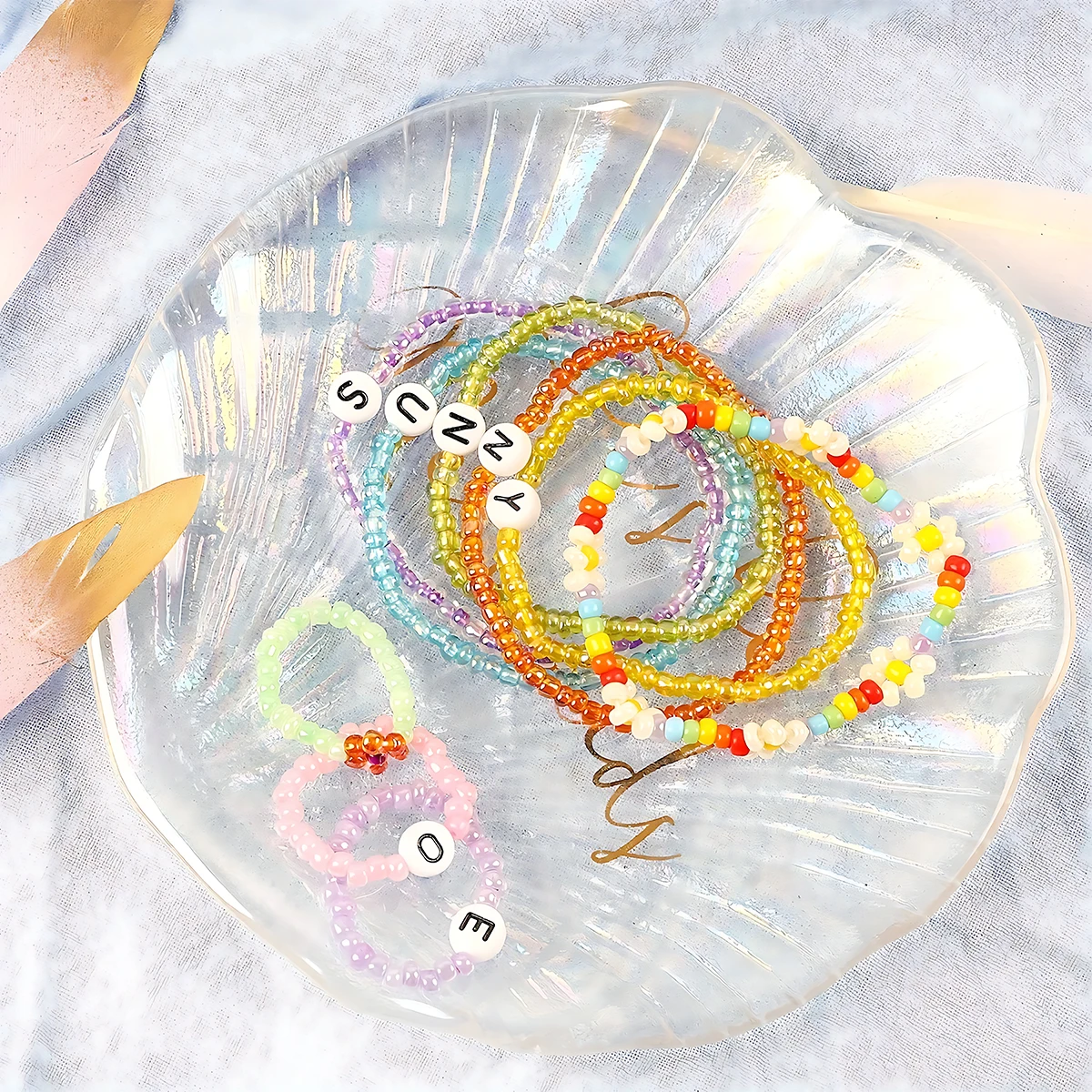 Kit surtido de cuentas de semilla de vidrio de 24 colores, 2/3/4mm, 12000/5760/2400 Uds. Cuentas para fabricación de joyas, manualidades DIY, pulseras hechas a mano