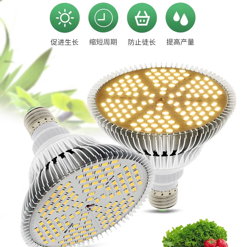 Luz LED suplementaria para plantas E27, plántulas de invernadero, 85-265V, lámpara de cultivo y bombilla de luz suculenta, imitación de espectro completo de sol