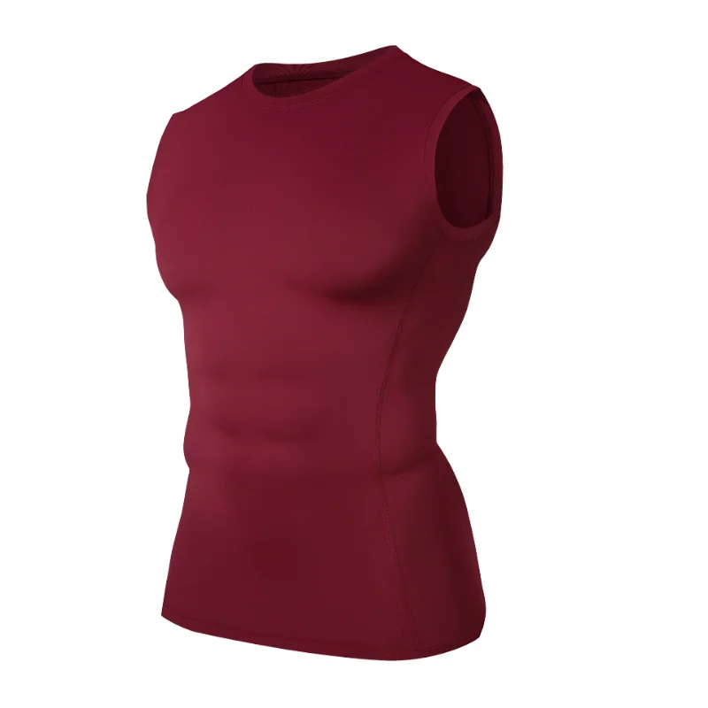 Chaleco de entrenamiento para hombre, ajustado, sin mangas, secado rápido, transpirable, absorbe la humedad, correr, entrenamiento de gimnasia, camiseta sin mangas para Fitness