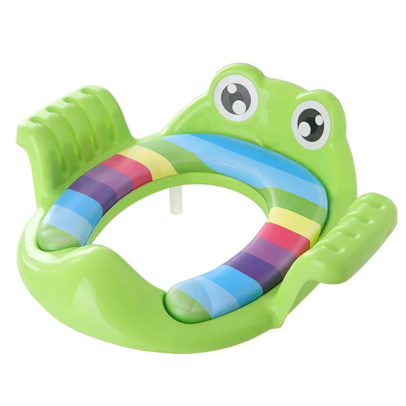 Orinal para bebé, asiento de entrenamiento para inodoro, taburete con escalera, silla de entrenamiento ajustable, cómodo asiento de inodoro bonito de dibujos animados para niños