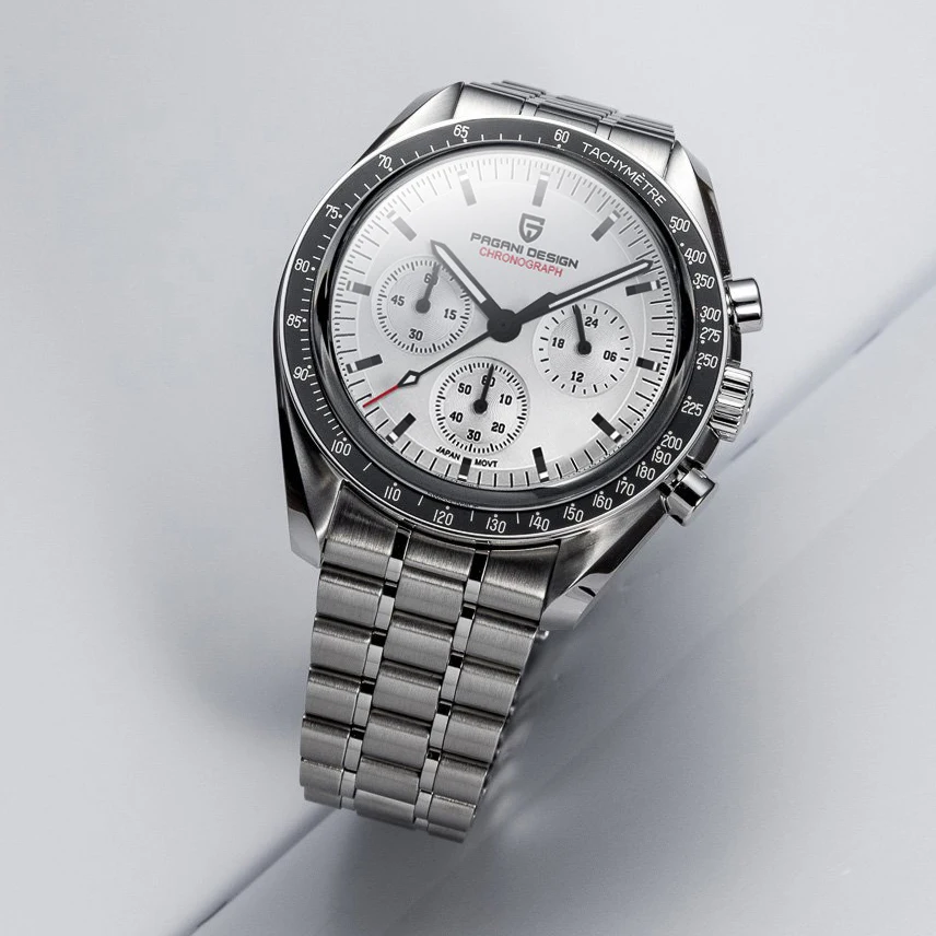 PAGANI DESIGN 2026 Nuevo V5 PD1701 Relojes para Hombre Reloj de Cuarzo de Lujo Cronógrafo Deportivo para Hombre Cristal de Zafiro AR Resistente al Agua 100M