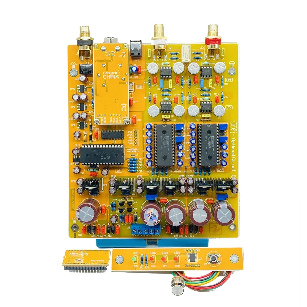 Placa decodificadora PCM58 USB Bluetooth AK4118 fibra Coaxial 192K24bit R2R DAC Chip