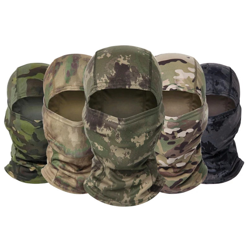 Pasamontañas elástico y transpirable para hombre y mujer, protección solar, máscara facial completa para ciclismo, bufanda para senderismo, pesca y esquí.