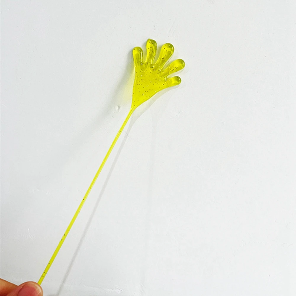 12 Uds. Para niños y adultos, manos adhesivas con purpurina, Mini juguetes sensoriales elásticos para aliviar el estrés, suministros para recuerdos de fiesta, rellenos de bolsas de regalos