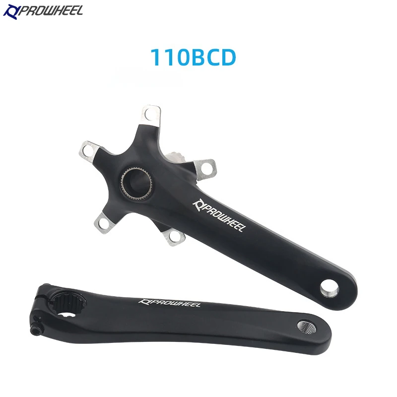 PROWHEEL-Juego de bielas para bicicleta de carretera, manivela con soporte inferior BB, manivelas de aleación de aluminio plegables, 110/130BCD, 170/172,5mm