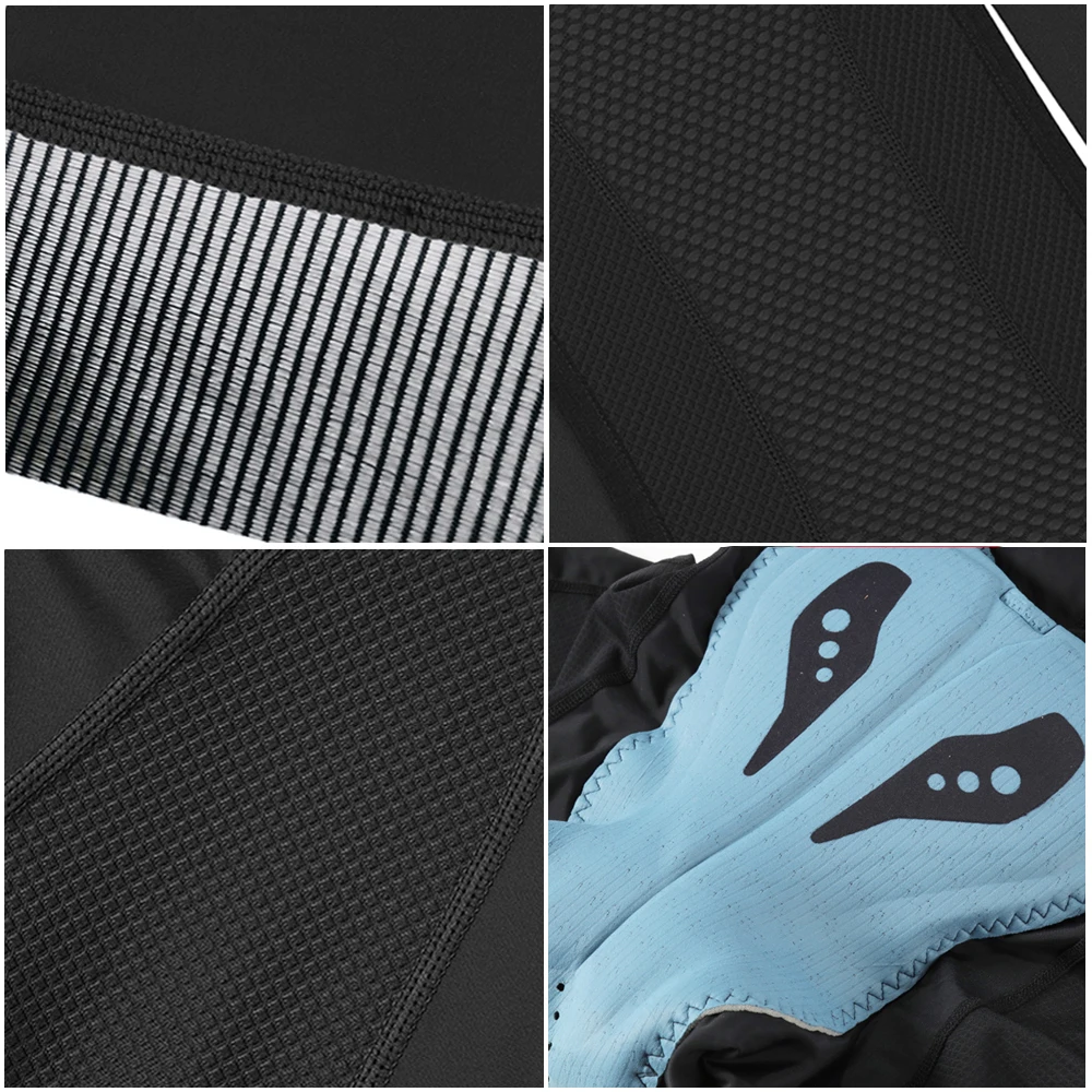 Pantalones cortos de Ciclismo RION para hombre, pantalones cortos con pechera, interfaz elástica, cojín, pantalones cortos acolchados de larga distancia para MTB, mallas ajustadas